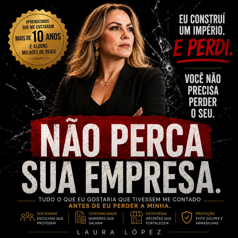 Capa do manual Não Perca Sua Empresa, por Laura López